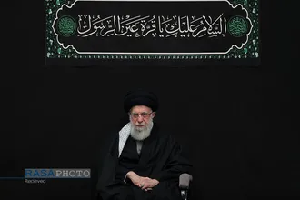 مراسم عزاداری شام شهادت حضرت فاطمه&zwnj;زهرا (سلام&zwnj;الله&zwnj;علیها) با حضور رهبر انقلاب