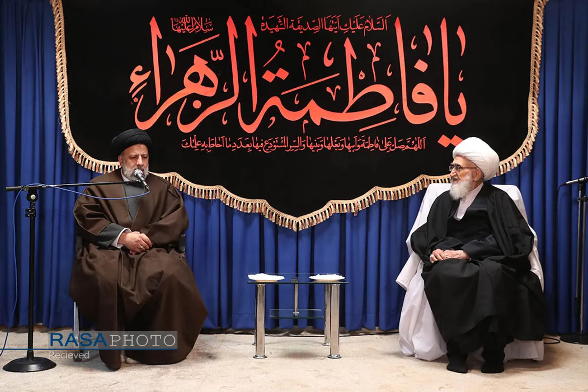 دیدار سید ابراهیم رئیسی، رئیس جمهور با حضرت آیت الله نوری همدانی