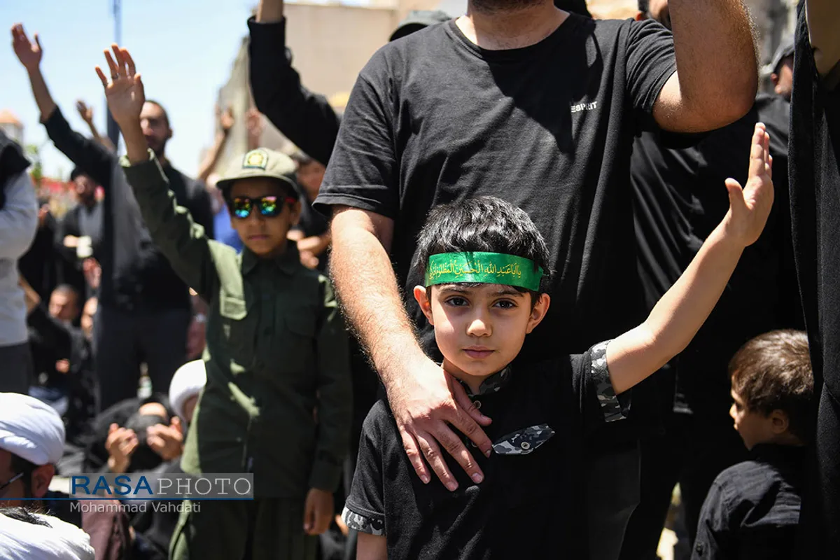 عزاداری روز شهادت حضرت امام جعفر صادق (ع) و تشییع پیکر شهید دفاع مقدس در قم