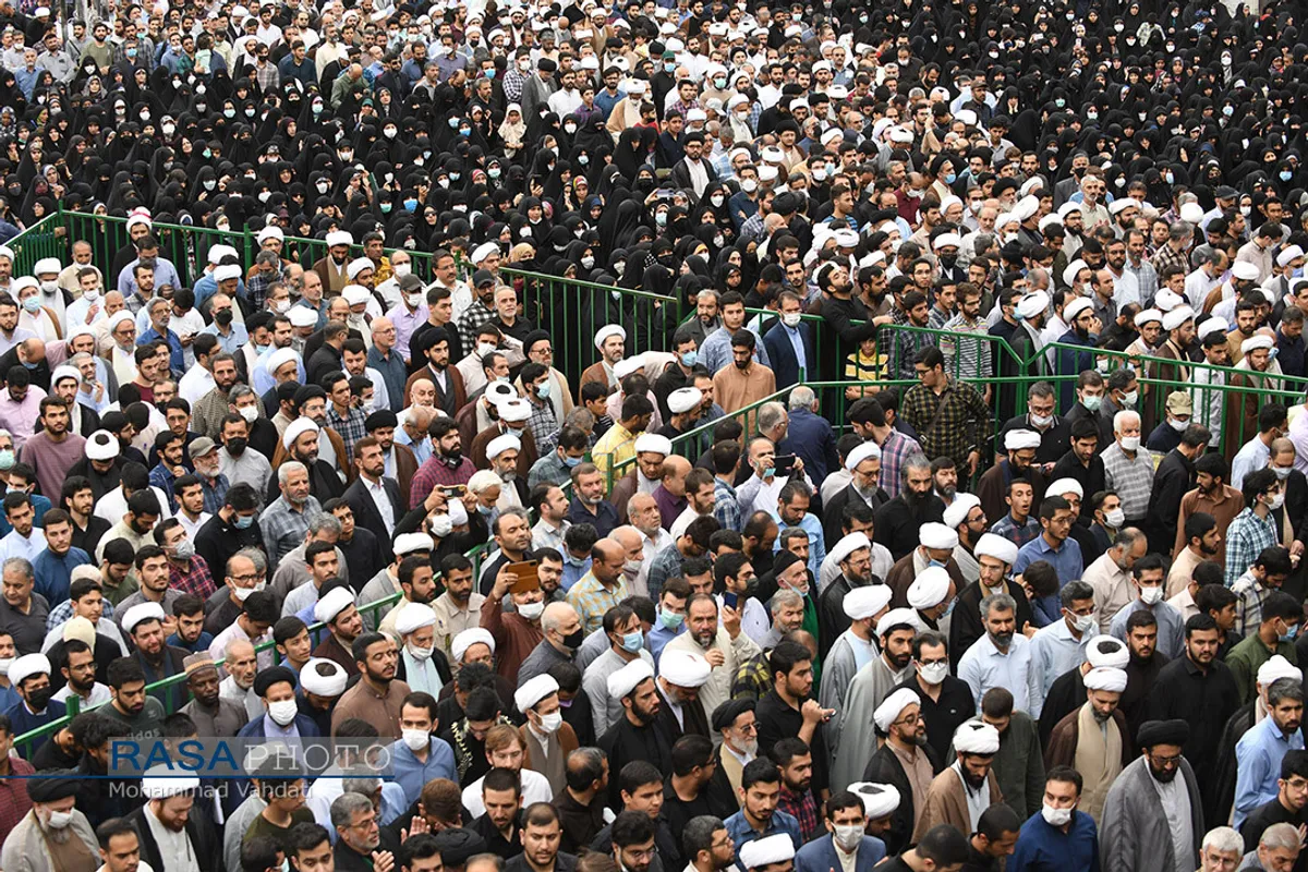 تشییع پیکر مرحوم آیت الله فاطمی&zwnj;نیا در قم