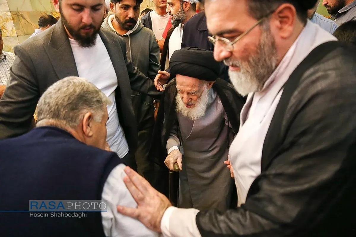 تشرف حضرت آیت الله شبیری زنجانی به حرم حضرت فاطمه معصومه (سلام&zwnj;الله&zwnj;علیها)