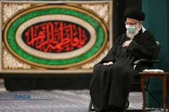 عزاداری شام شهادت حضرت زهرا (سلام&zwnj;الله&zwnj;علیها) با حضور رهبر انقلاب