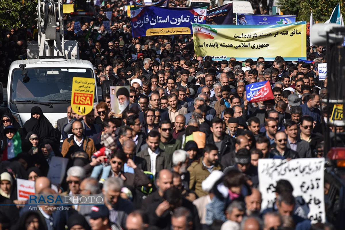 راهپیمایی حمایت از اقتدار و امنیت کشور در شیراز
