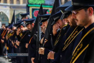 دسته عزاداری خادمان کریمه اهل&zwnj;بیت (ع) در روز شهادت امام رئوف (ع)