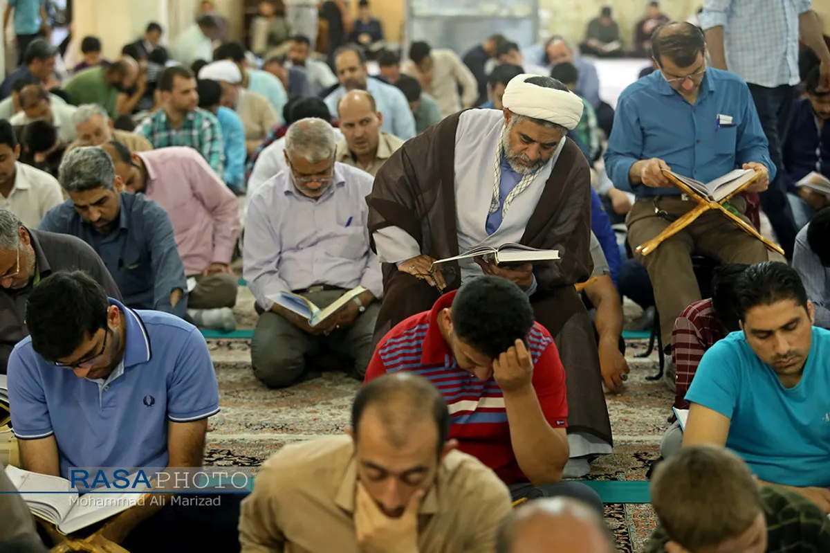 مراسم جزء خوانی قرآن کریم در حرم حضرت معصومه (سلام الله علیها)