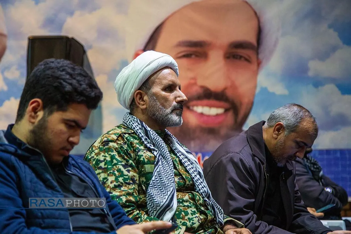 مراسم سالگرد شهادت طلبه بسیجی مدافع امنیت، حسن مختارزاده و یادواره شهدای روحانی