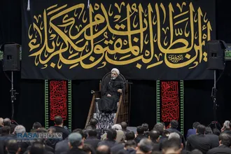 عزاداری شب ششم محرم در هیئت رزمندگان اسلام قم