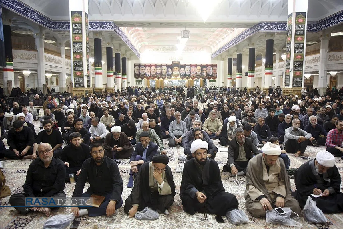 عزاداری شب شهادت حضرت امام جواد (ع) در حرم بانوی کرامت (س)