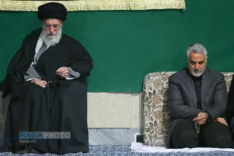 مجموعه&zwnj;ای از عکس&zwnj;های سردار شهید حاج قاسم سلیمانی در کنار رهبر معظم انقلاب