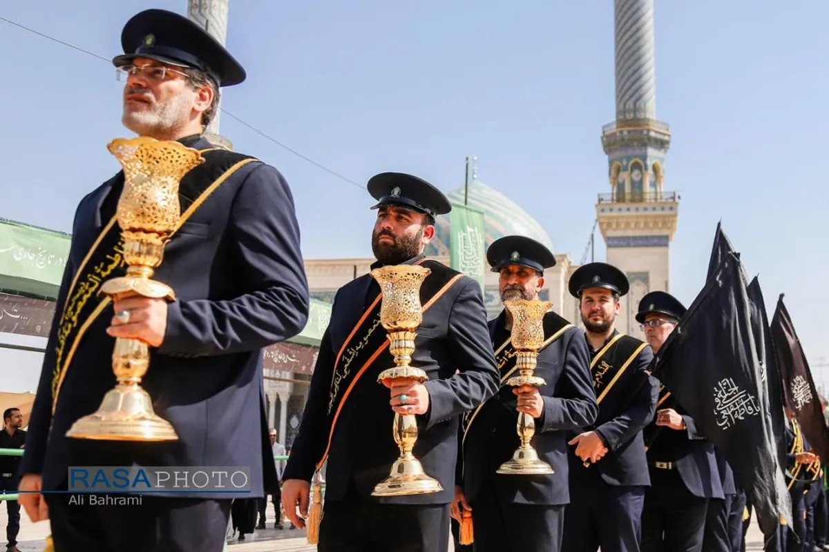 دسته عزاداری خادمان کریمه اهل&zwnj;بیت (ع) در روز شهادت امام رئوف (ع)