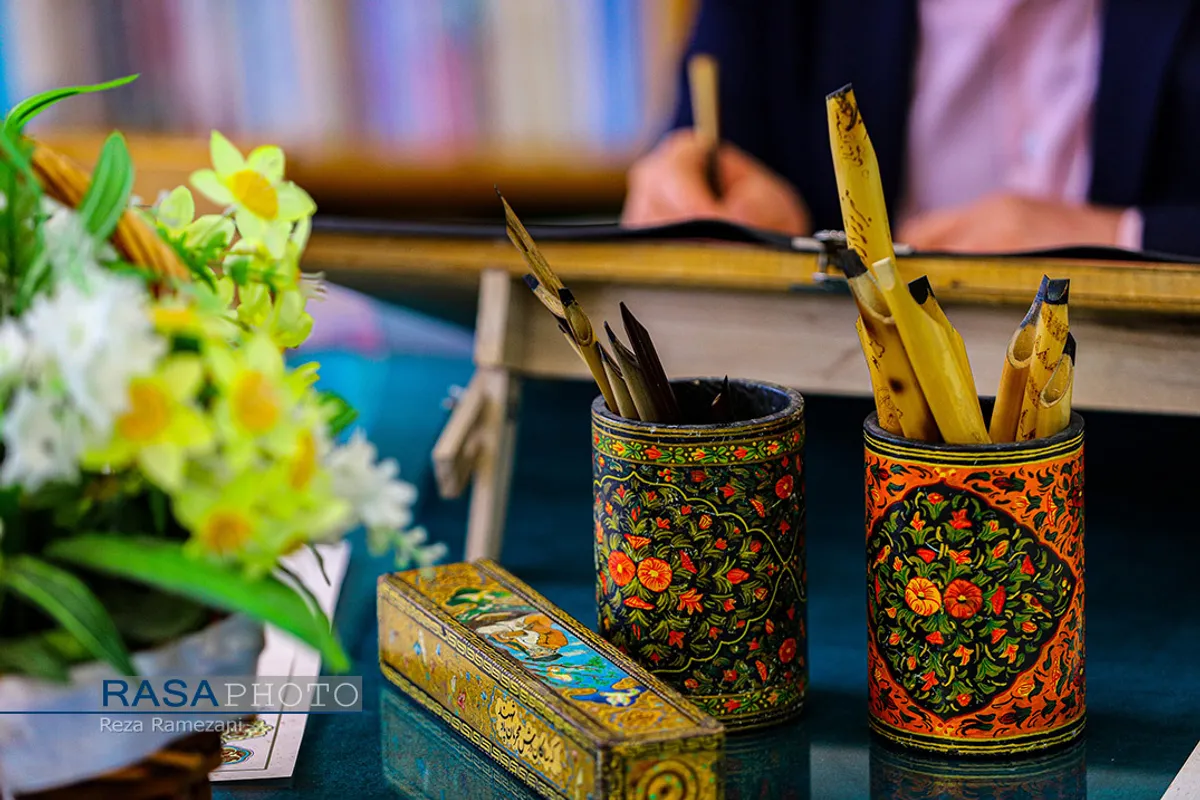 رویداد کتابت خط فیروزه&zwnj;ای در آستانه نیمه شعبان