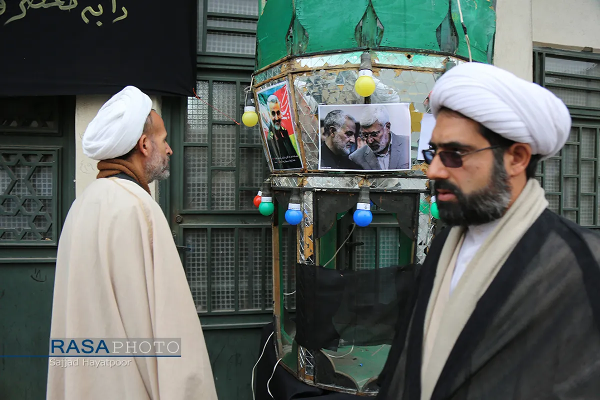 راهپیمایی خودجوش طلاب و بسیجیان قم در پی شهادت حاج قاسم سلیمانی
