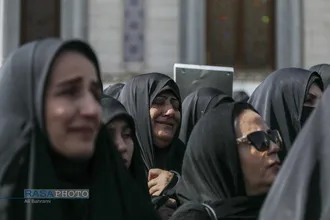 تشییع پبکر ۶ شهید جنگ رمضان در قم