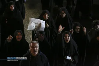 خروش انتقامی مردم قم در شب عزاداری شهادت امام خامنه&zwnj;ای (قدس&zwnj;سره)