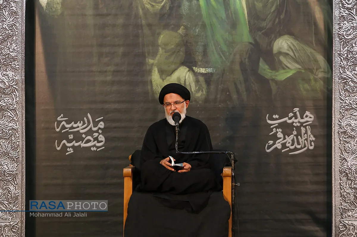 مراسم سوگواری حضرت اباعبدالله&zwnj;الحسین(ع) در هیئت ثارالله قم&lrm;