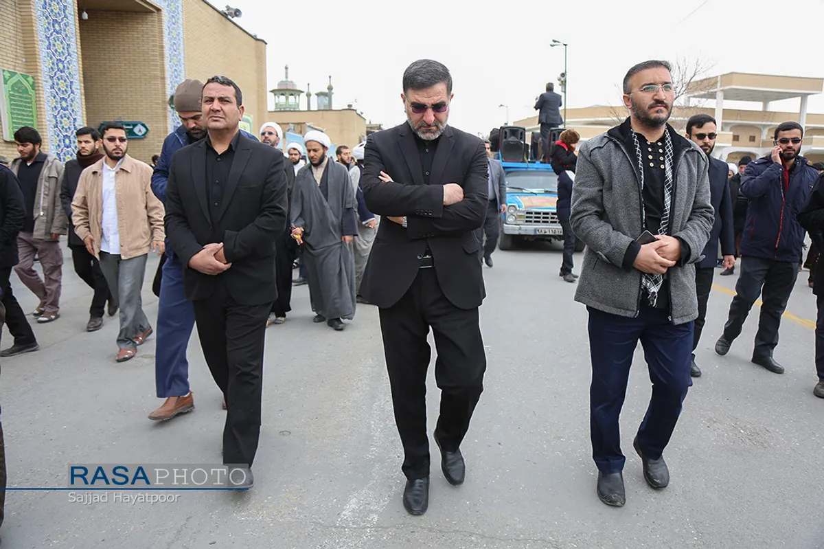 راهپیمایی خودجوش طلاب و بسیجیان قم در پی شهادت حاج قاسم سلیمانی