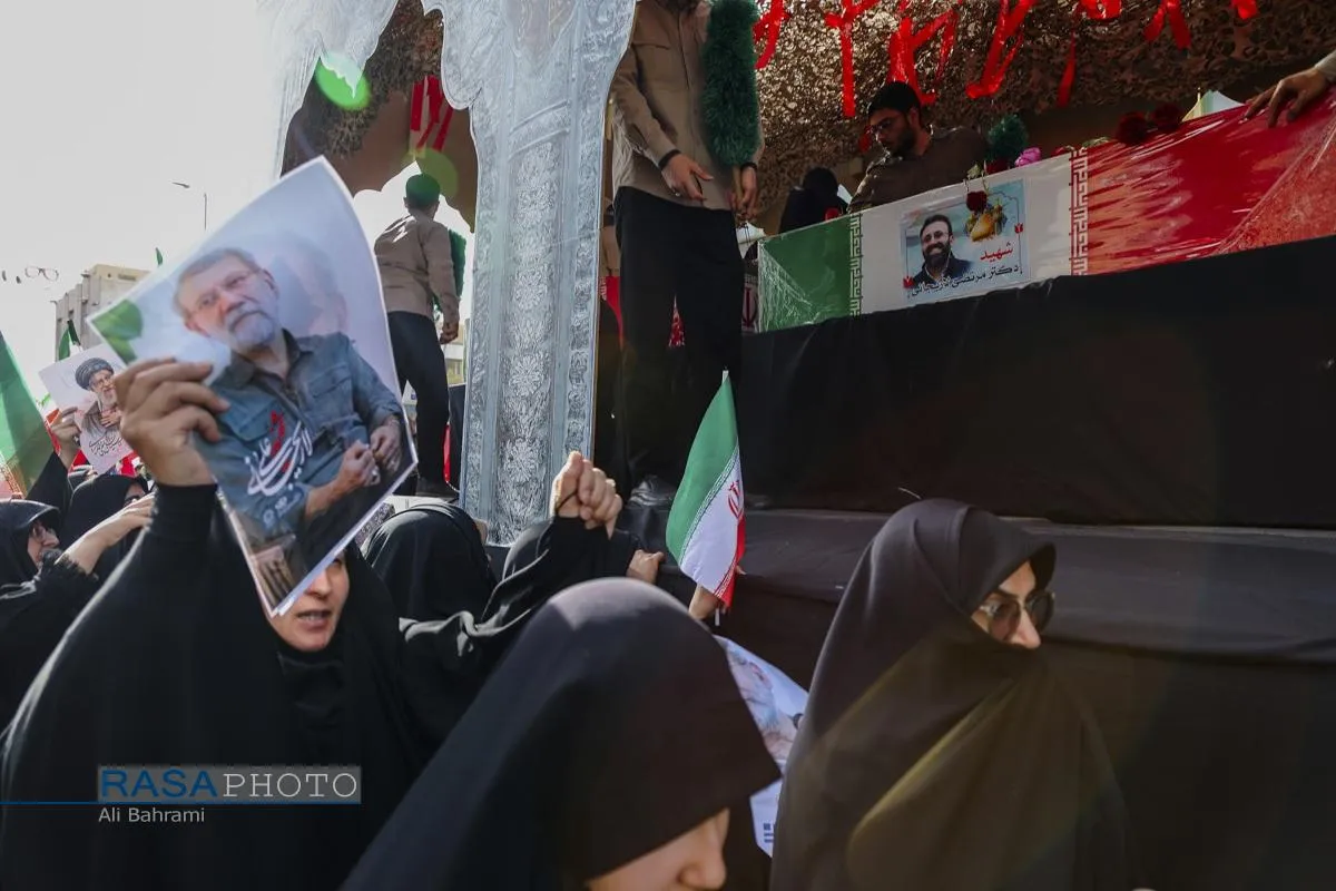 تشییع شهید دکتر علی لاریجانی در قم