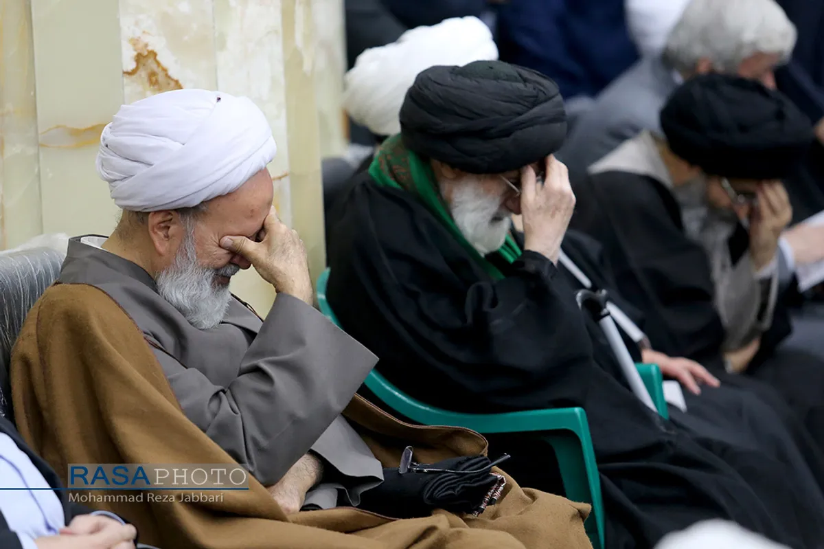 مراسم چهلمین روز رحلت مرحوم آیت الله هاشمی شاهرودی در مسجد اعظم قم