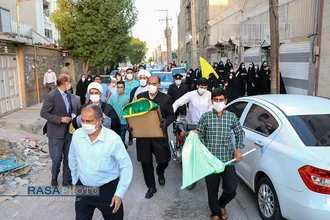 جشن میلاد امام رضا (ع) با حضور خادمان آستان قدس رضوی در اهواز