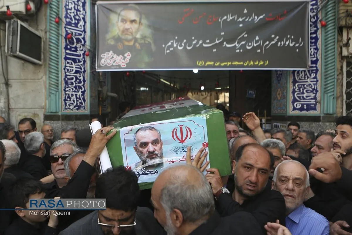 تشییع پیکر پاک سرلشکر شهید حاج محمدحسن محققی در تهران