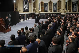 مراسم عزاداری شام شهادت حضرت فاطمه&zwnj;زهرا (سلام&zwnj;الله&zwnj;علیها) با حضور رهبر انقلاب