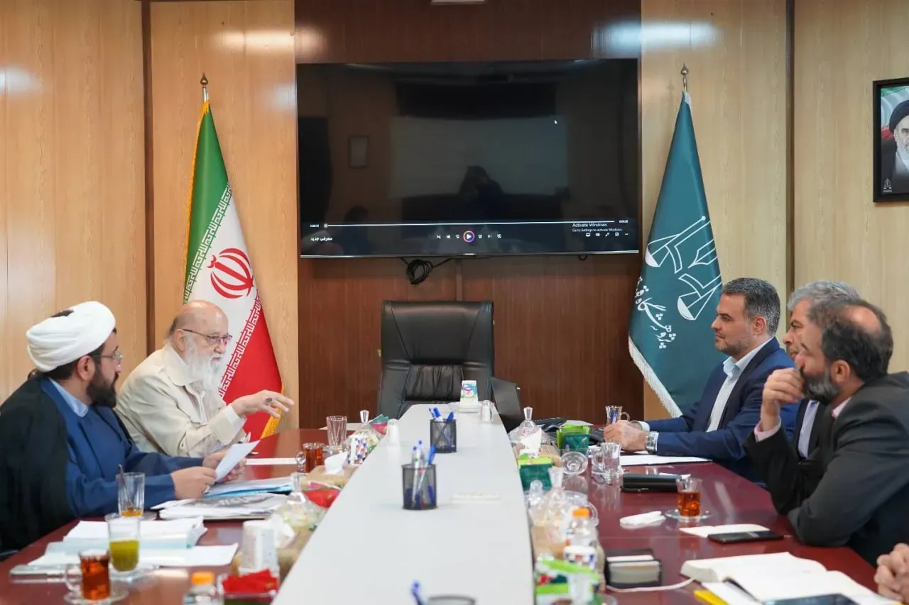 دیدار رئیس شورای شهر تهران با رئیس پژوهشگاه قوه قضاییه برای صیانت از حقوق عامه