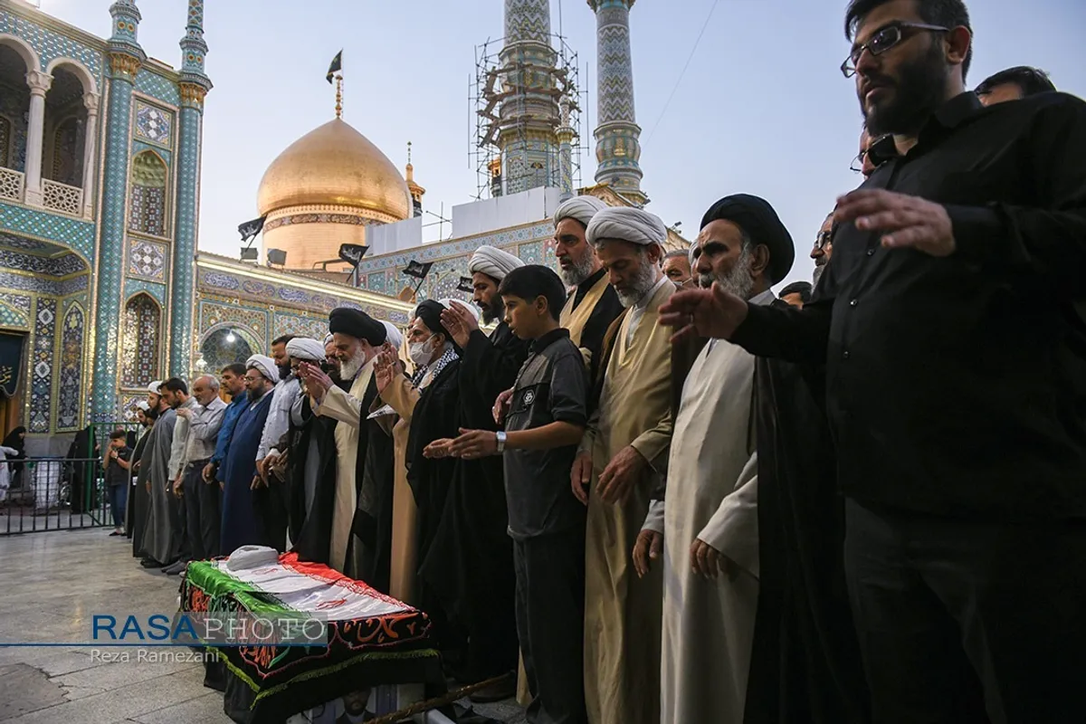 تشییع پیکر پاک شهید حجت&zwnj;الاسلام حجت اعتبار در قم