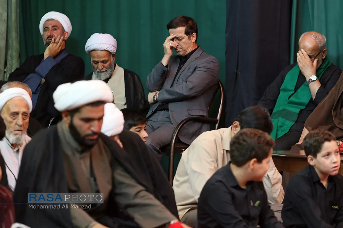 عزاداری روز سوم محرم در دفتر حضرت آیت الله مکارم شیرازی