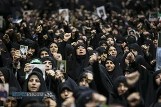 مراسم عزاداری شب عاشورای حسینی در جوار محل شهادت قائد شهید