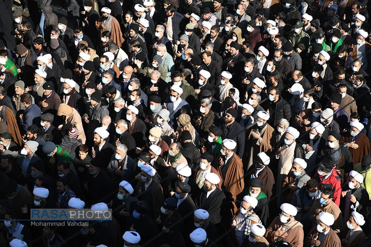 تشییع حضرت آیت الله صافی گلپایگانی در قم