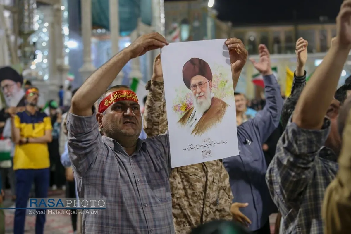 تجمع مردم قم در اعلام انزجار و فریاد انتقام دربرابر تجاوزات آمریکا و رژیم صهیونیستی