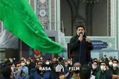 چهارپایه خوانی محمود کریمی در حرم رضوی
