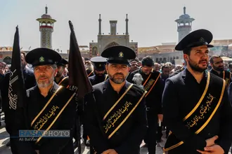 دسته عزاداری خادمان کریمه اهل&zwnj;بیت (ع) در روز شهادت امام رئوف (ع)