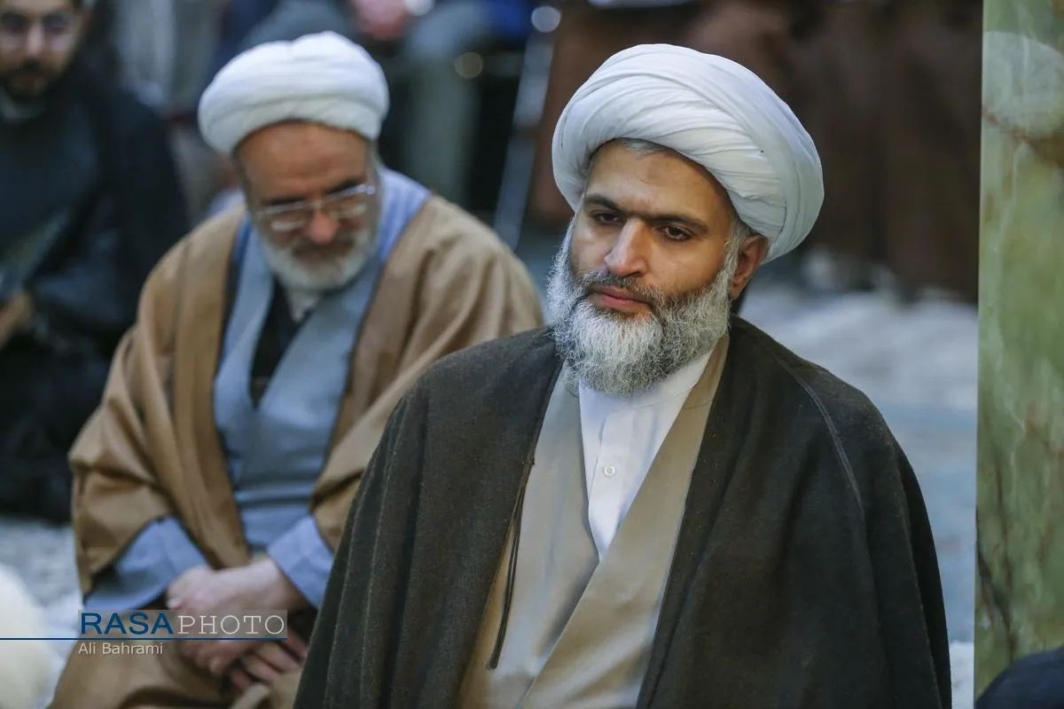 مراسم ختم ابوالزوجه آیت الله کعبی در قم