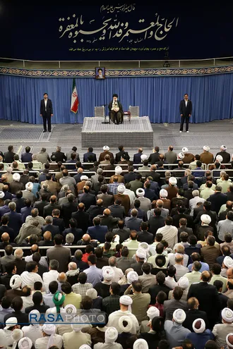 دیدار دست اندرکاران و کارگزاران حج با مقام معظم رهبری