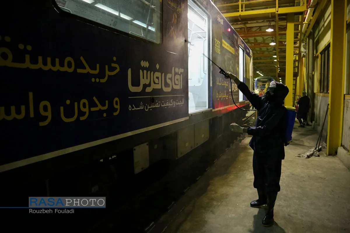 ضدعفونی مترو و اتوبوس&zwnj;های شهری در تهران