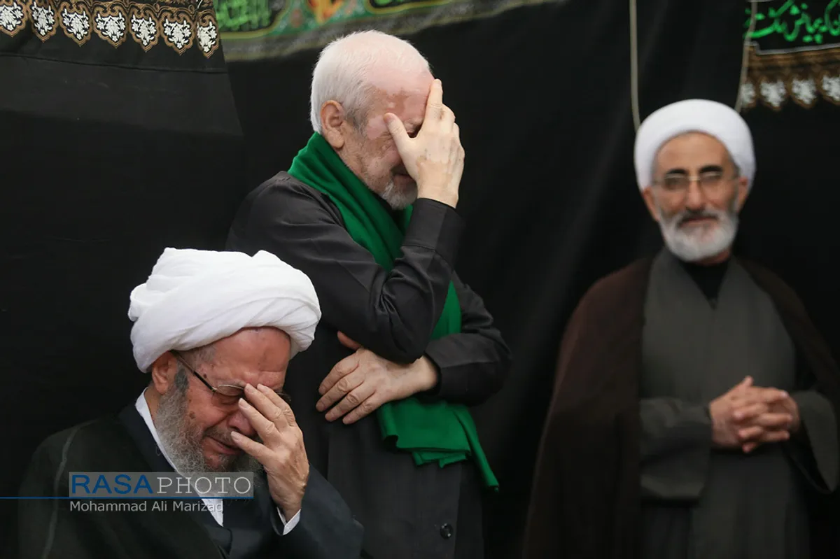 عزاداری روز هشتم محرم در بیت حضرت آیت الله شبیری زنجانی