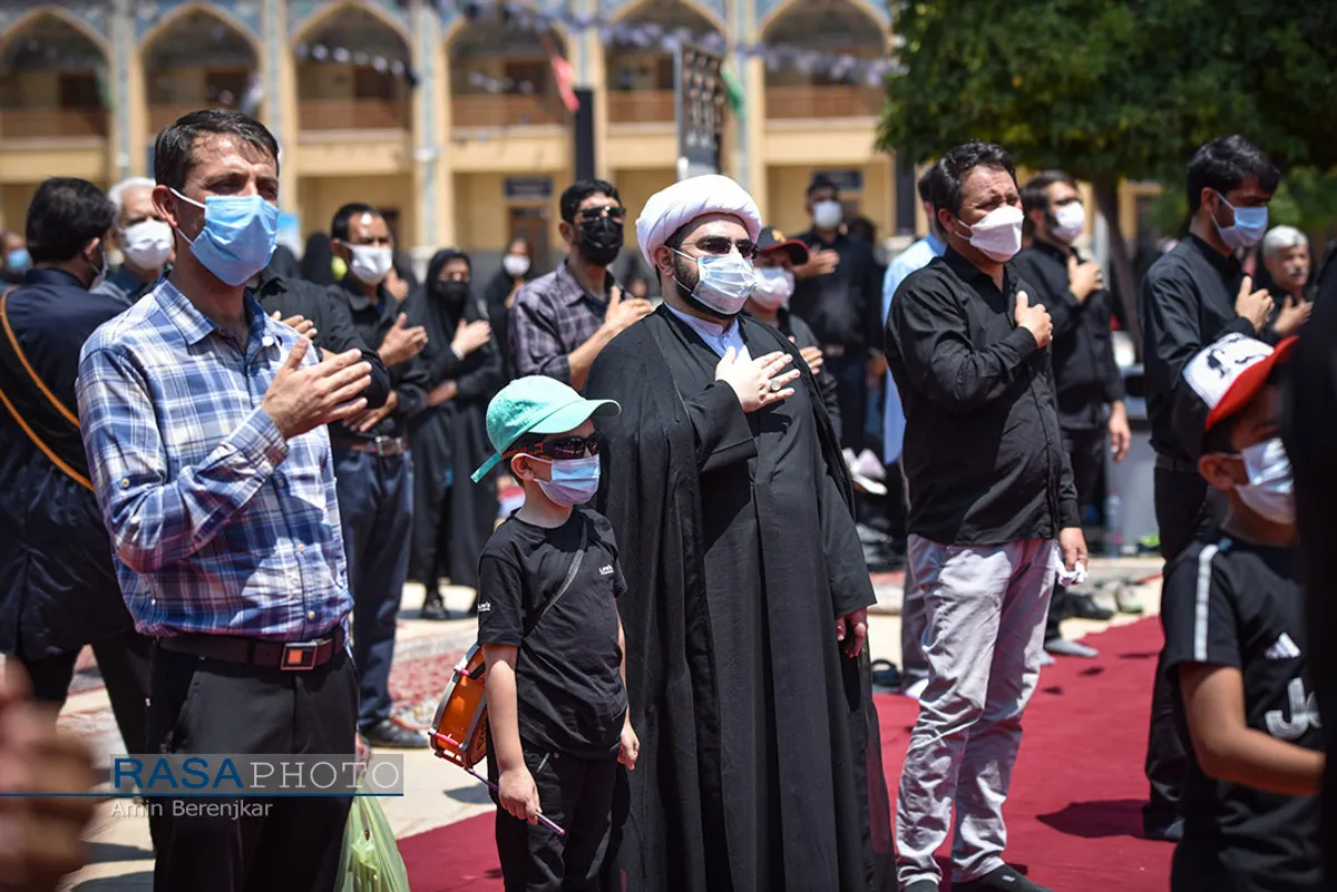 عزاداری تاسوعای حسینی در حرم احمدبن موسی الکاظم (ع)