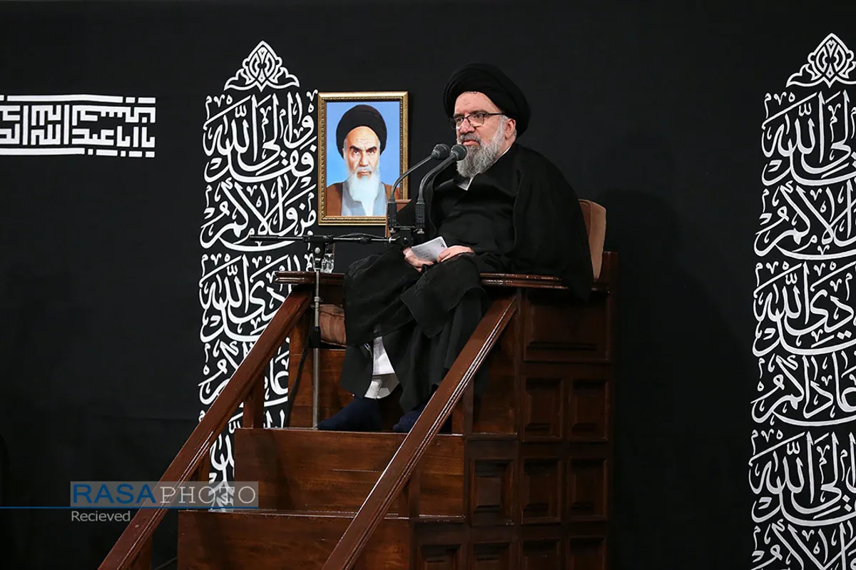 آخرین شب مراسم عزاداری حضرت اباعبدالله الحسین (علیه&zwnj;السلام) با حضور مقام معظم رهبری