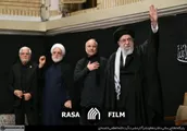 لحظه ورود رهبر معظم انقلاب به حسینیه امام خمینی