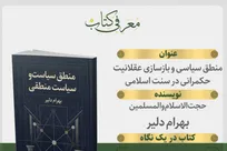 کتاب «منطق سیاسی و بازسازی عقلانیت حکمرانی در سنت اسلامی» منتشر می‌شود