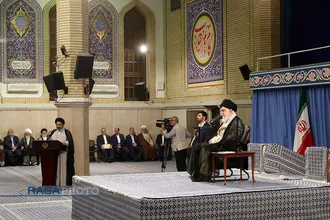 دیدار دست اندرکاران و کارگزاران حج با مقام معظم رهبری