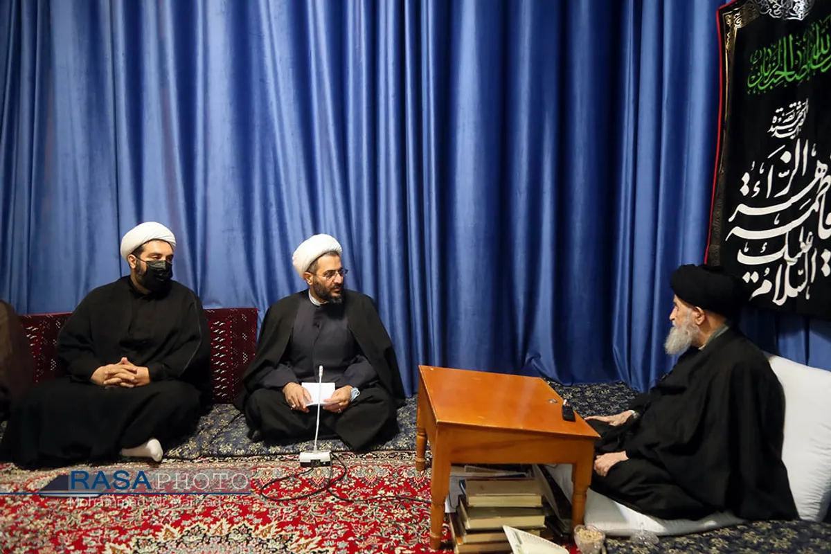 دیدار معاون سازمان اوقاف با حضرات آیات نوری همدانی و علوی گرگانی