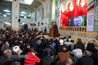 مراسم اربعین شهیدان حاج قاسم سلیمانی ابومهدی المهندس در حرم حضرت معصومه (س)