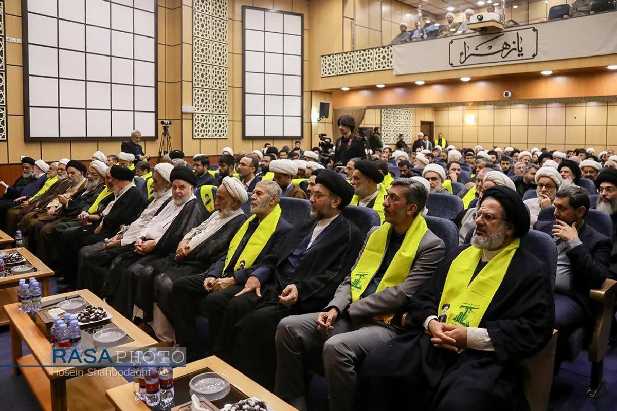 مراسم بزرگداشت شهید سید حسن نصرالله فرماندهان جبهه مقاومت
