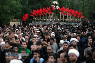 دسته عزاداری شهادت حضرت امام امیر المومنین (ع) با حضور حضرت آیت الله وحید خراسانی
