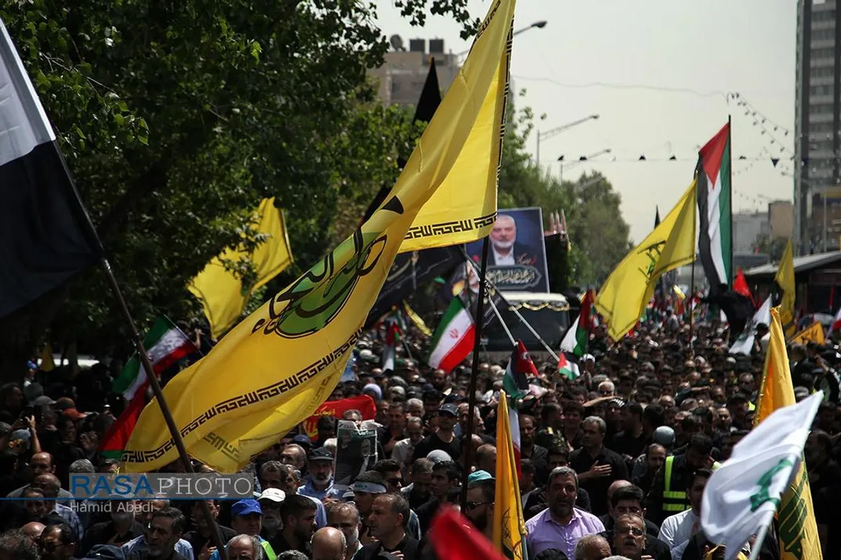 تشییع مجاهد مقاوم شهید اسماعیل هنیه در تهران