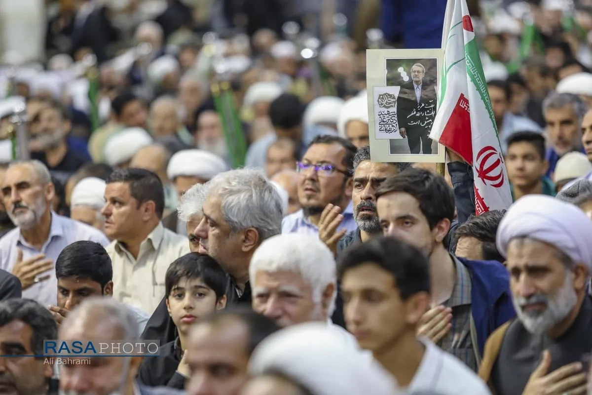 مراسم بزرگداشت چهلم شهیدان لاریجانی