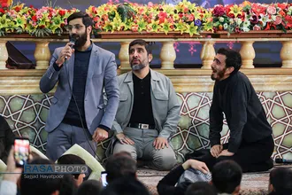 مراسم اربعین شهیدان حاج قاسم سلیمانی ابومهدی المهندس در حرم حضرت معصومه (س)