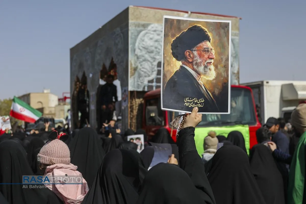 تشییع پبکر ۶ شهید جنگ رمضان در قم